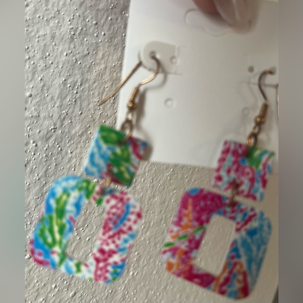 Lilly Pulitzer Multicolor Statement Earrings - Picture 3 of 5